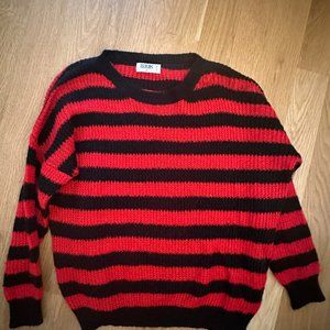 LF red and black stripped sweater